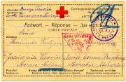 Почтовая карточка Красного креста для военнопленных. Из Омска в Моравию-Австрию. 1.6.1916