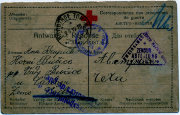 Почтовая карточка Австрийского Красного креста. 28.12.1916